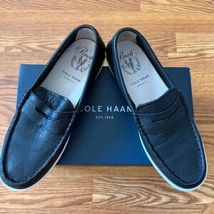 Cole Haan Black Leather Men's Slip-Ons